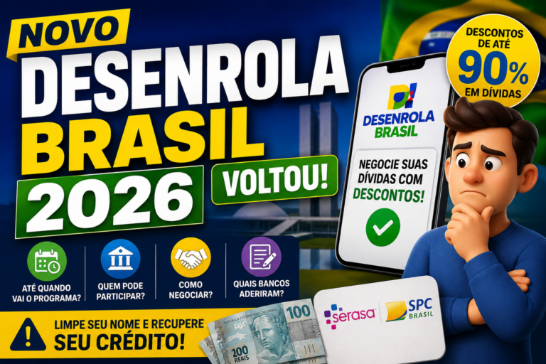 Novo Desenrola Brasil 2026: veja quem pode participar e até quando vai