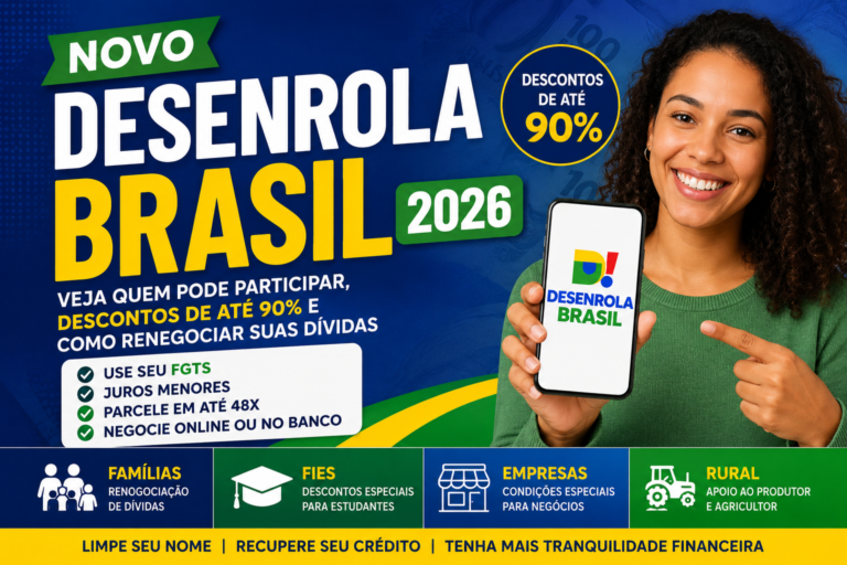 Novo Desenrola Brasil 2026: veja como renegociar dívidas